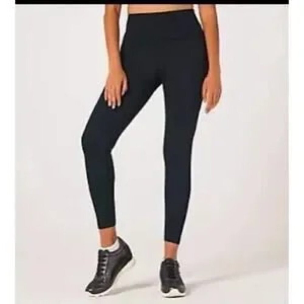 High-Waist Black Performance Leggings